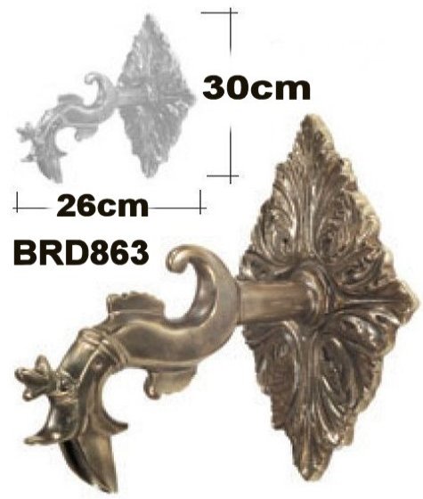 Large Wall Mounted Brass Spout