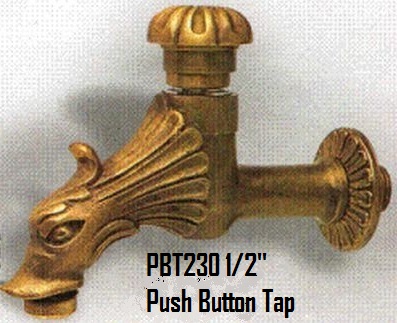 Push Button Bronze Tap