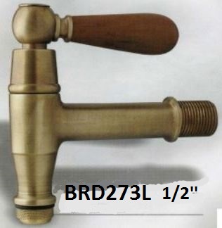 Wooden Lever Brass Tap