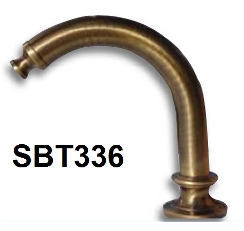 Continous water fountain spout for water basin