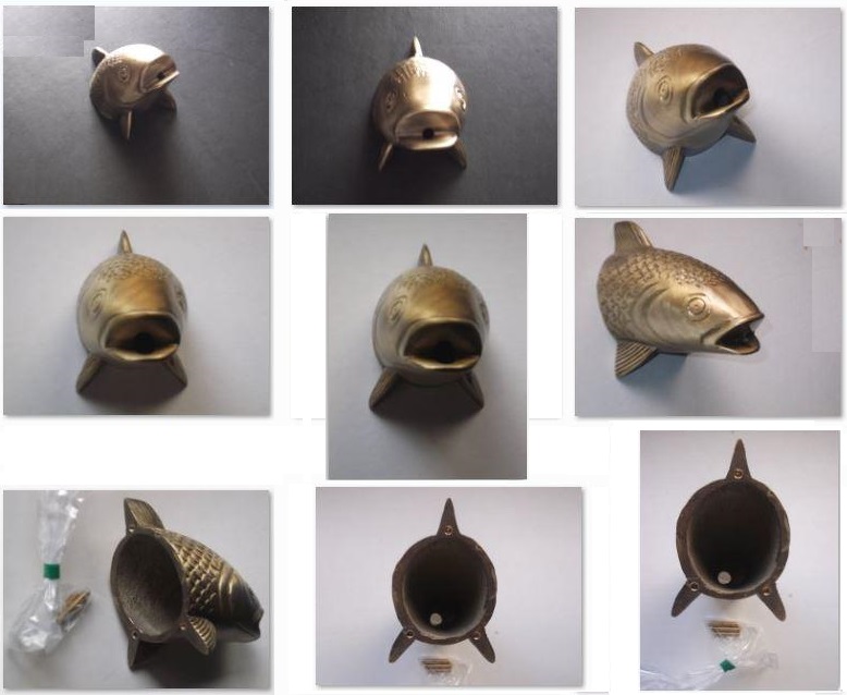 fish head spouts for wall fountains
