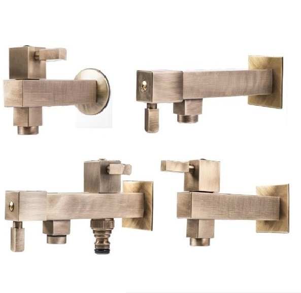 Wall mounted taps with quadrant styled body