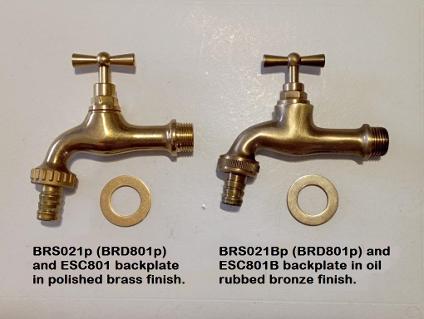 Classic hose bib tap in brass or bronze finish